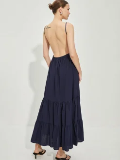 Cotton Backless Cami Dress