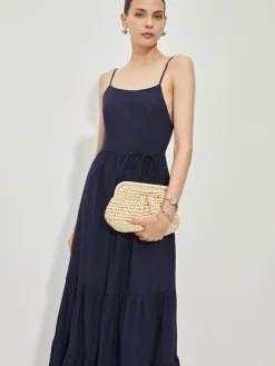 Cotton Backless Cami Dress