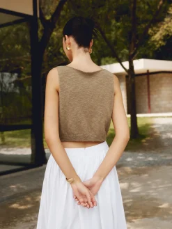 Cotton Blends Crop Top