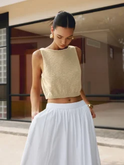 Cotton Blends Crop Top