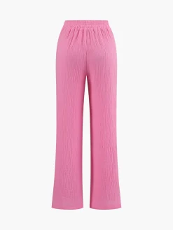 Cotton Blends Pants Set