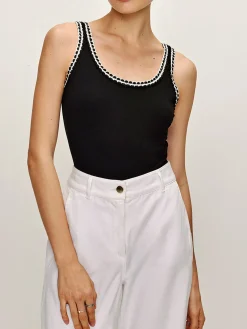 Cotton Contrast Trim Bodysuit