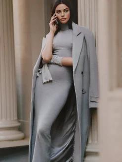 Cotton High Neck Tank Long Dress