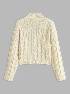 Cotton Keyhole Neckline Knit Top