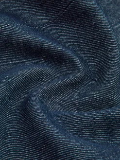 Cotton Lapel Denim Blazer
