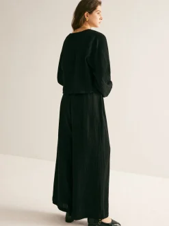 Cotton Tie Front Cozy Pants Set