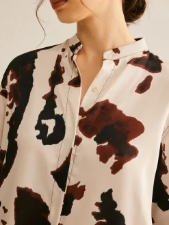 Cow Printed Loose Shirt