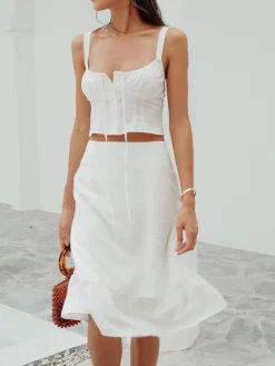 Cowgirl Aesthetics Corset Two Piece Skirt Set