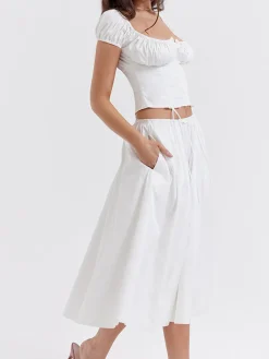 Cowgirl Aesthetics Zippered Maxi Skirt