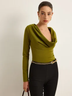 Cowl Neck Bodysuit