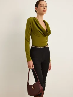 Cowl Neck Bodysuit