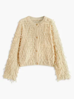 Creative Tassel Button Knit Outerwear