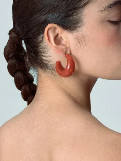 Crescent Acrylic Earrings