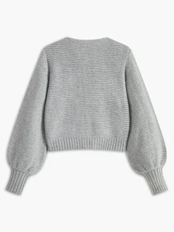 Crew Neck Bow Knit Top