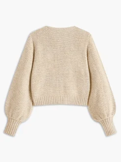 Crew Neck Bow Knit Top