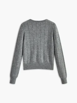 Crew Neck Button Soft Cardigan