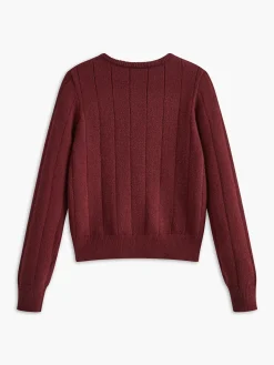 Crew Neck Button Soft Cardigan