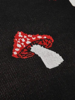 Crew Neck Jacquard Pullover Sweater