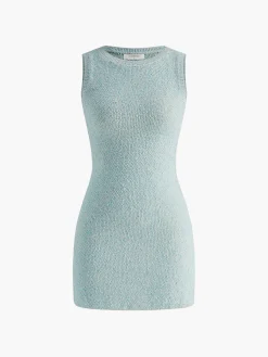 Crew Neck Slim Knit Tank Dress