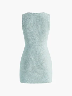 Crew Neck Slim Knit Tank Dress
