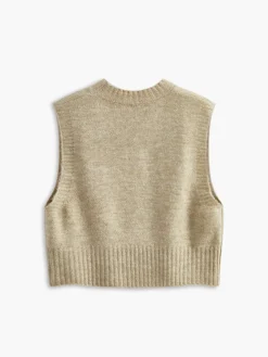 Crew Neck Strawberry Sweater Vest