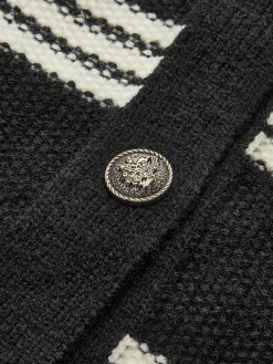 Crew Neck Striped Sweater Vest