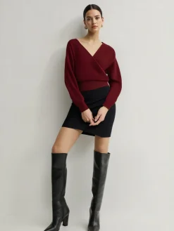 Criss Cross Cinched Sweater