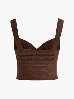 Criss Cross Sweetheart Crop Sweater Vest