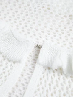 Crochet Eyelet Fly Away Cardigan