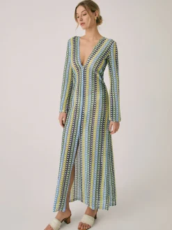 Crochet Vacation Split Long Dress