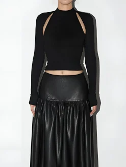 Crop Cutout T-Shirt