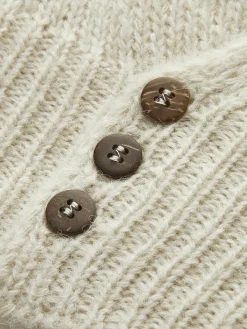 Cross Design Button Mechanism Knitting Top