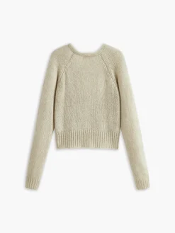 Cross Design Button Mechanism Knitting Top