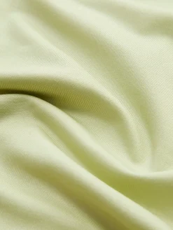 Cross-Over Collar Pleated Bodysuit