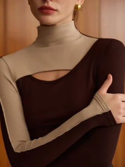Cutout Color Block Top