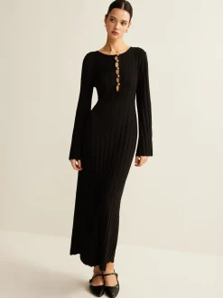 Cutout Soft Sweater Dress
