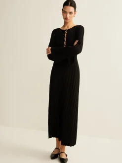 Cutout Soft Sweater Dress