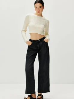 Cutout Tie Back Knit Cardigan