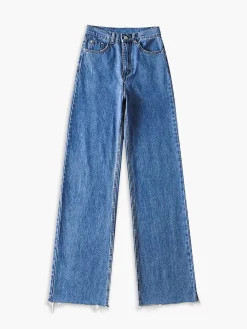 Denim Straight Leg Jeans