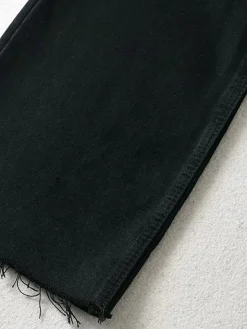 Denim Straight Leg Jeans