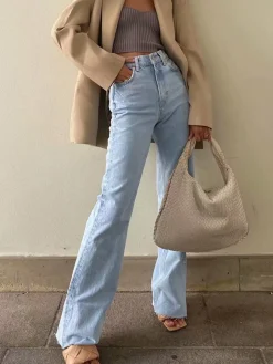 Denim Straight Leg Jeans