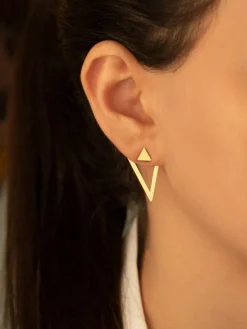 Detachable Triangle Earrings