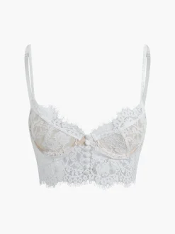 Double Hook Lace Crop Corset Top