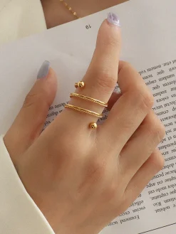 Double Layer Spring Rotating Ring