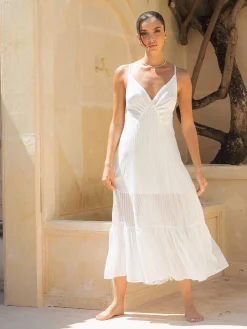 Double Layers Cami Long Dress
