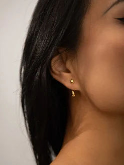 Double Water Drop Stud Earrings