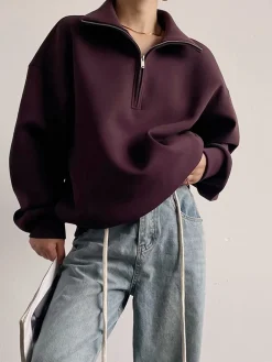 Drawstring Zipper Lapel Skirt Set