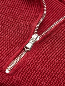 Drawstring Zipper Sweater Pants Set