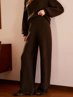 Elastic Waist Sweater Pants