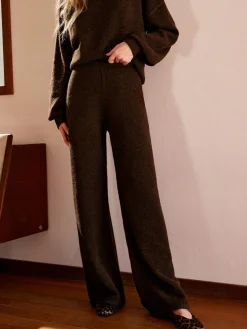 Elastic Waist Sweater Pants